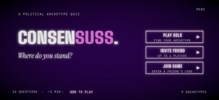 Consensuss: Politics Quiz screenshot 1