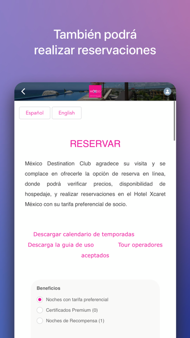 Mexico Destination Club Screenshot