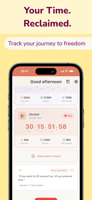 Time Not Wasted: Sober Timer screenshot 1