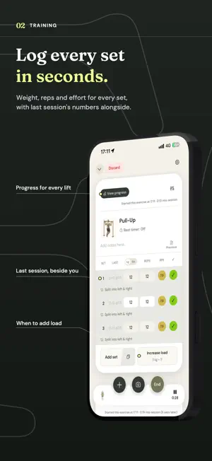 Focal: Training & Food Tracker screenshot 2