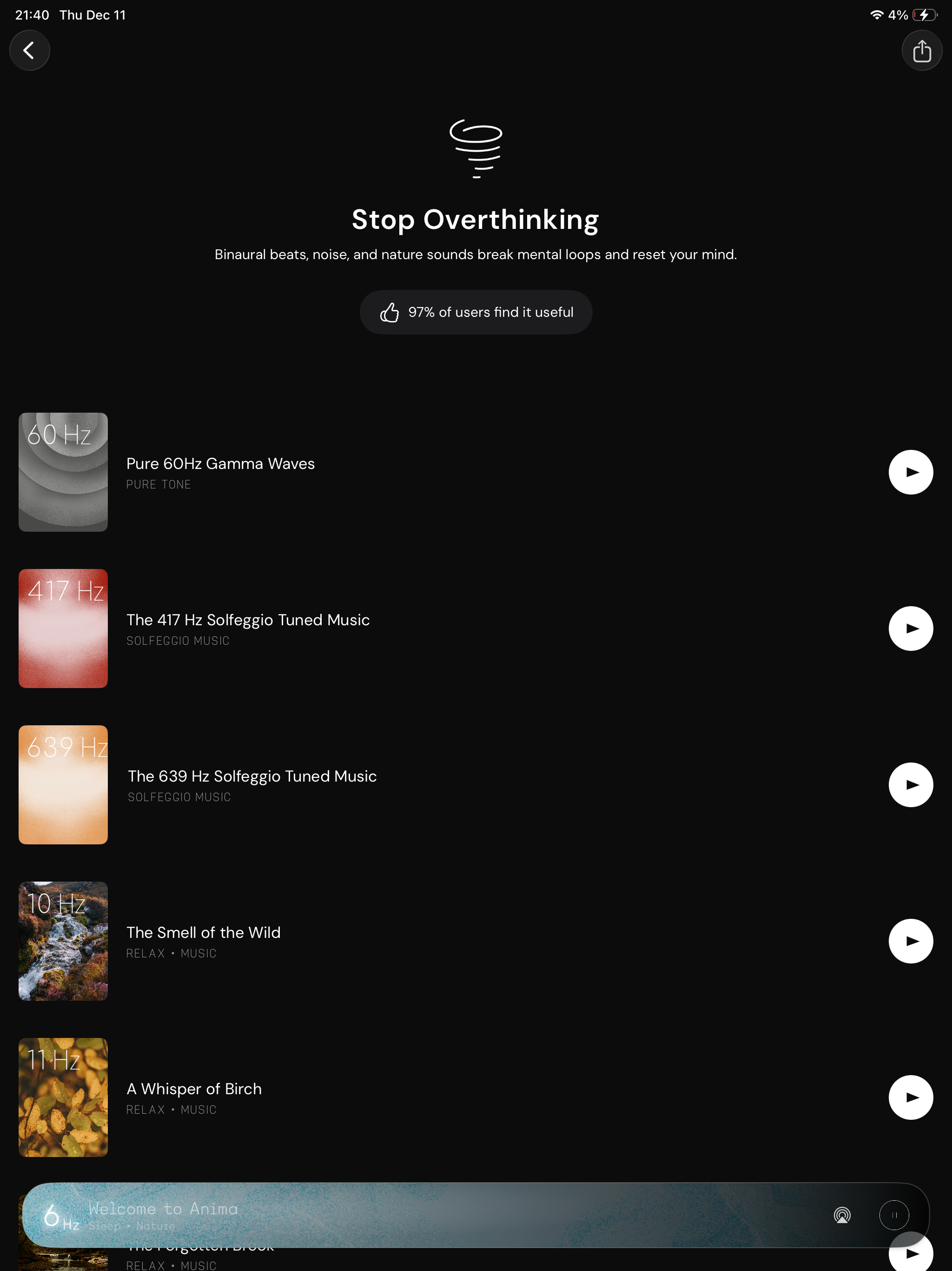 Anima: Binaural Beats screenshot 13