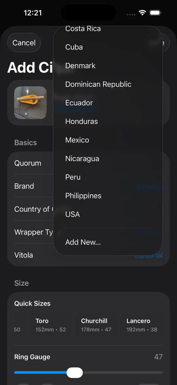 Humidor Companion Screenshot 5