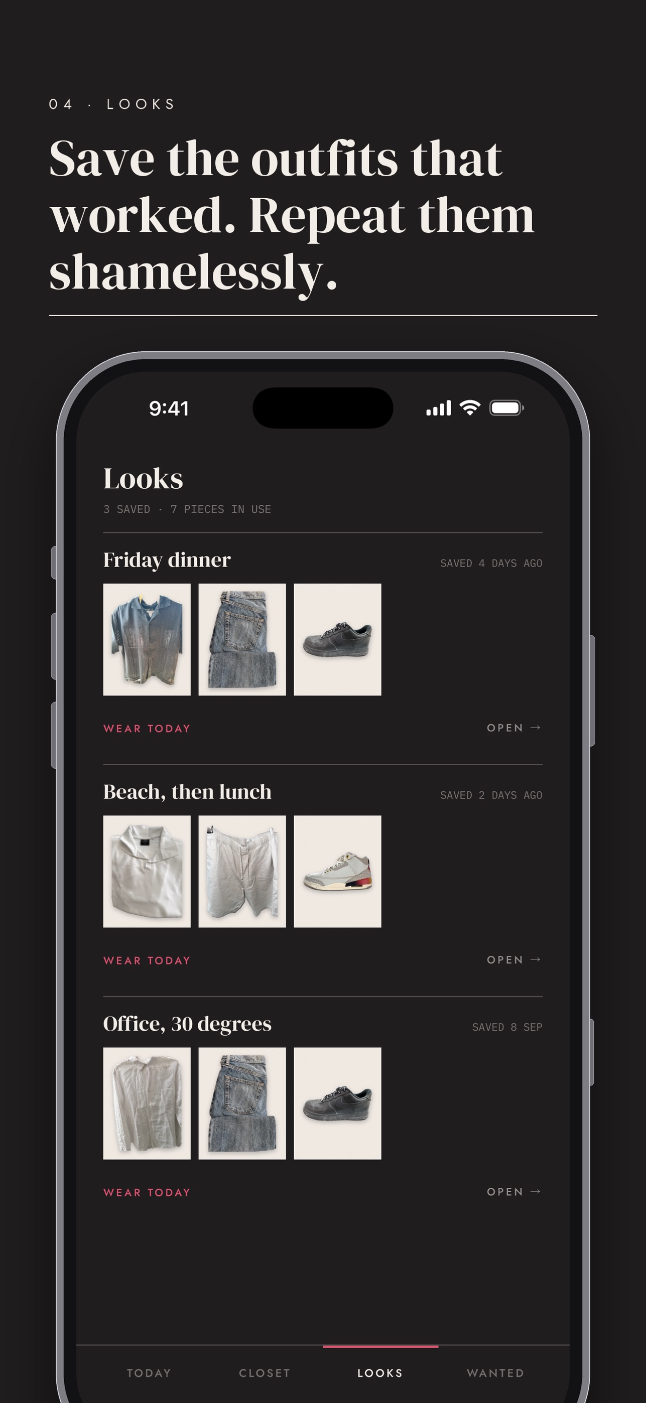 Screenshot 4 of Folded. Wear what you own