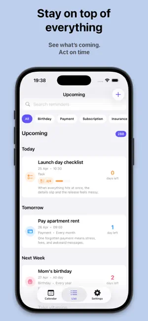 Simple Reminder: Tasks screenshot 2