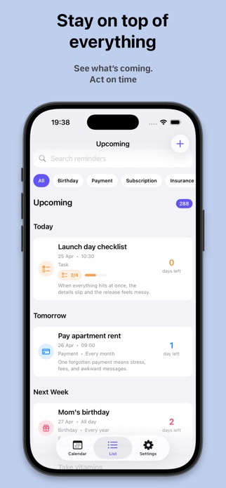 Simple Reminder: Tasks Screenshot 2 of 6