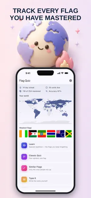 All Country Flags: Learn 254 screenshot 2