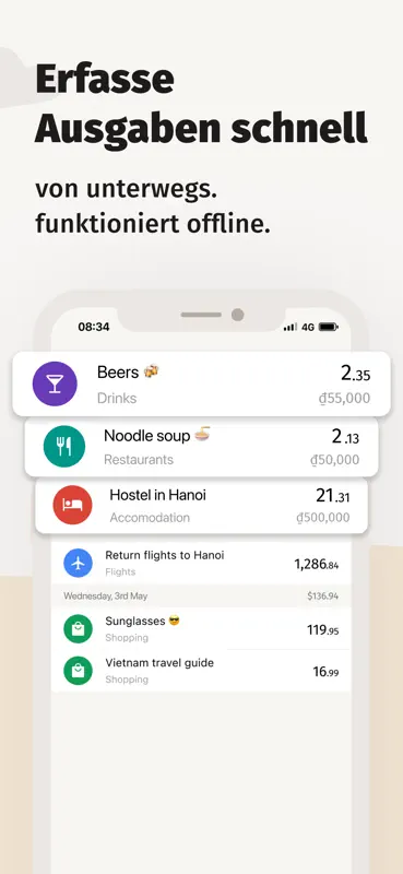 TravelSpend: Travel Budget App screenshot 2 of 6