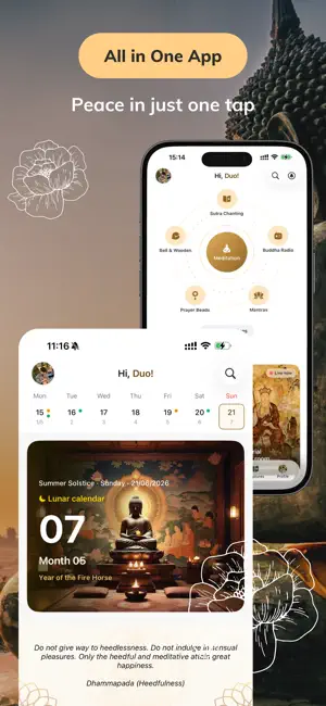Om Mani – Global Buddhism iPhone screenshot 2