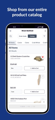 Braun Seafood iPhone screenshot