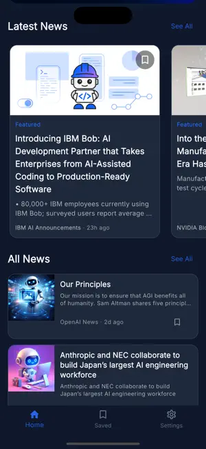 AI News Radar screenshot 2