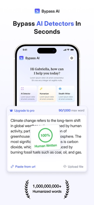 BypassAI: Humanizer & Detector Screenshot 1 of 3