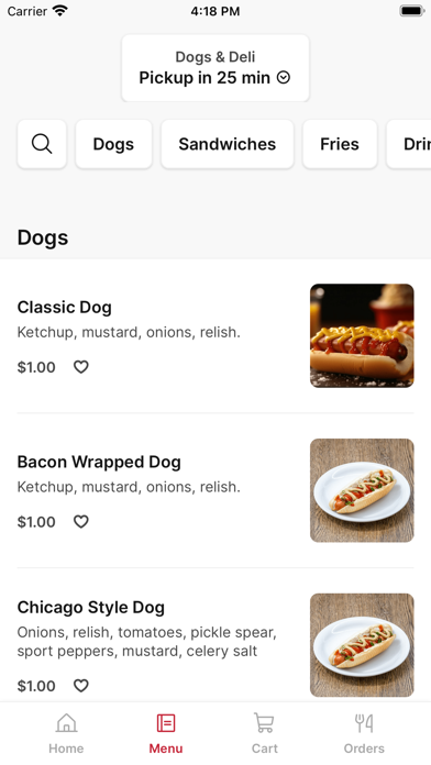 Dogs & Deli iPhone screenshot 2 - Food & Drink app