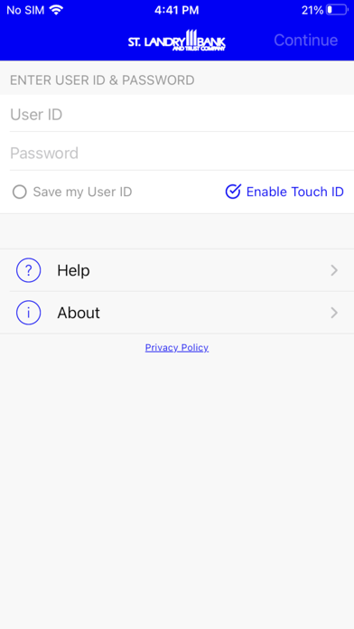 St. Landry Bank Mobile Screenshot