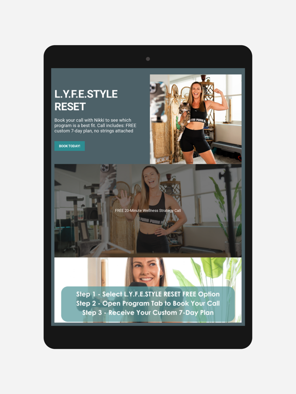 L.Y.F.E. iPad screenshot 1 - Health & Fitness app