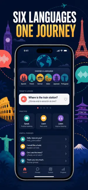 PhraseLearn: Travel Phrasebook screenshot 2