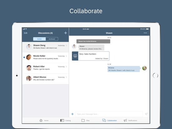 SAP Analytics Cloud iPad screenshot 5 - Business app