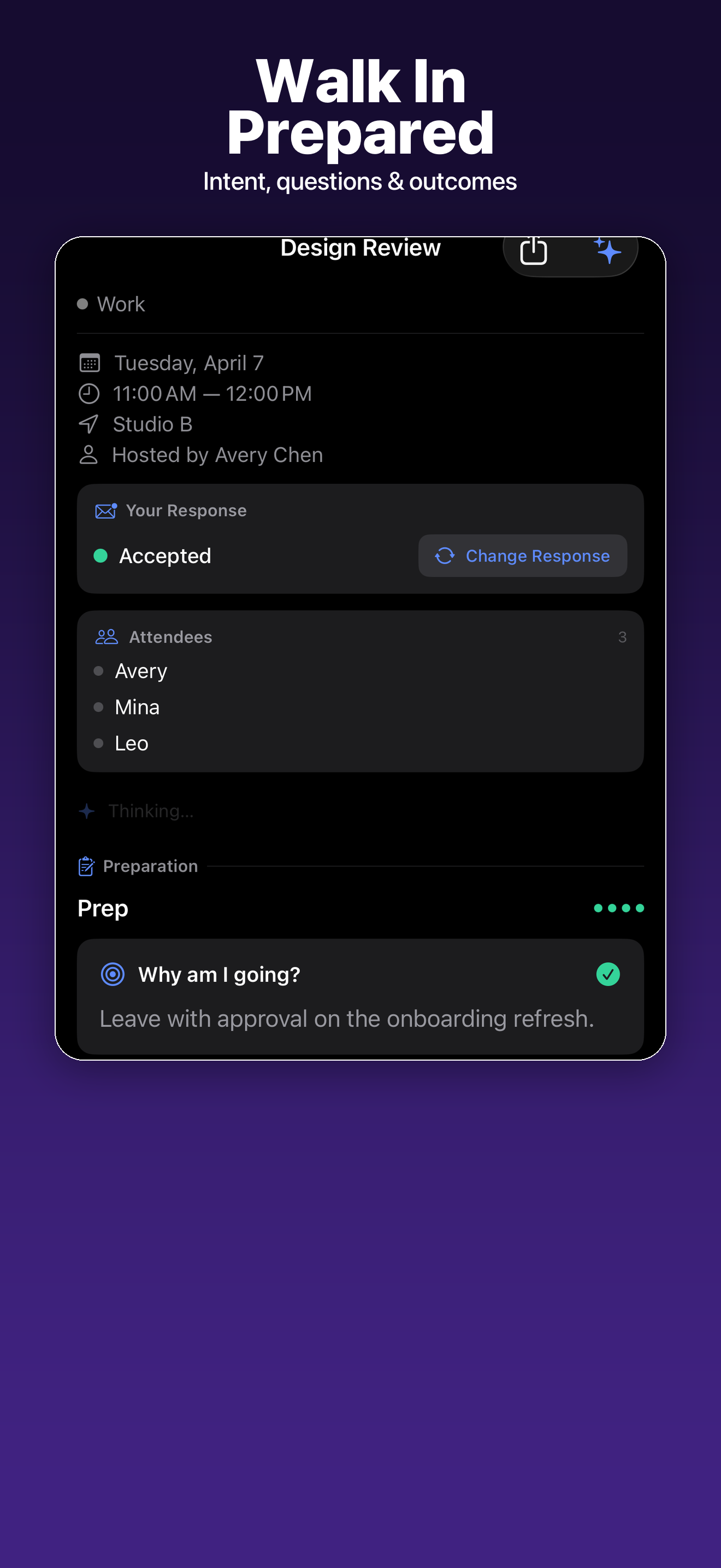 Intent - AI Meeting Prep screenshot 2