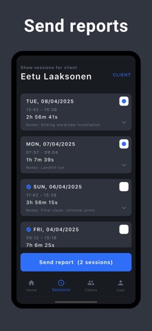 Aika - Timesheets screenshot