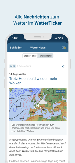 ‎WetterOnline mit RegenRadar Screenshot