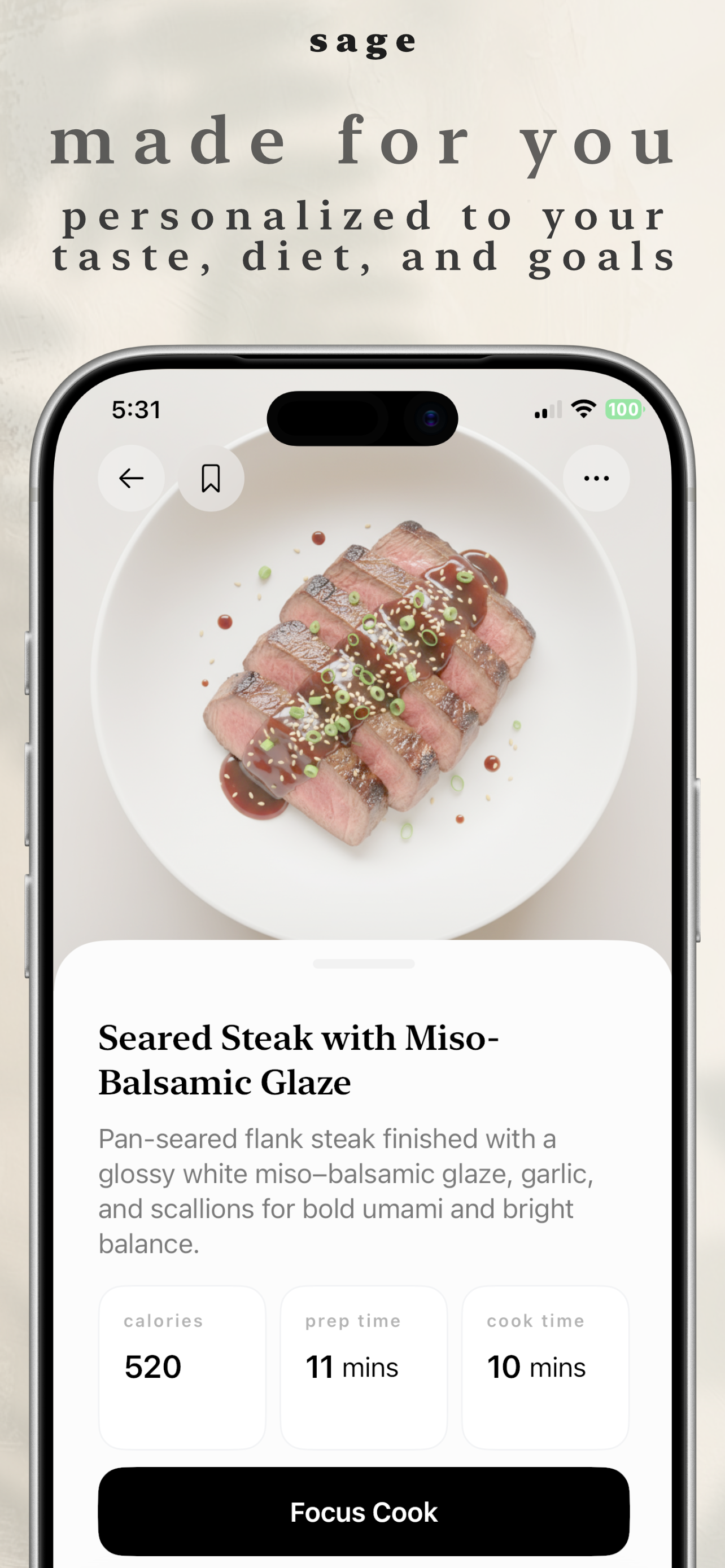 Sage: AI Recipe Generator