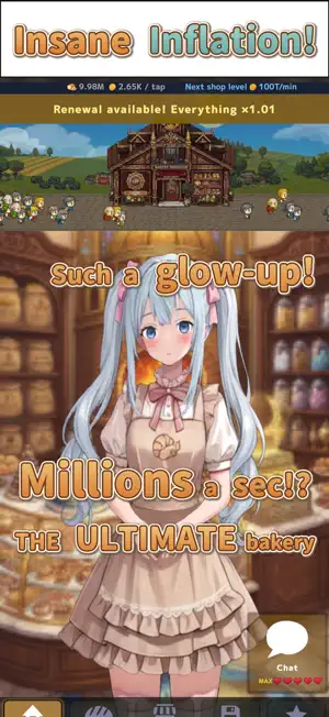 Bakery Girl: Idle AI Clicker screenshot 2