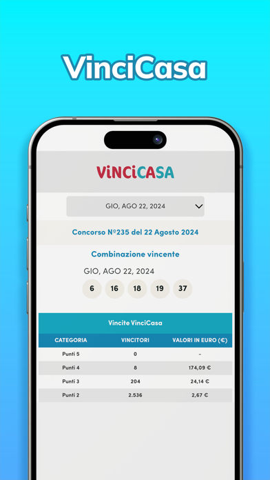 SuperEnalotto Risultati Screenshot