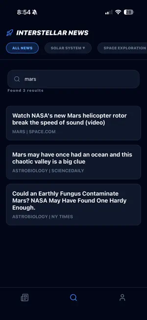 Interstellar News screenshot 2