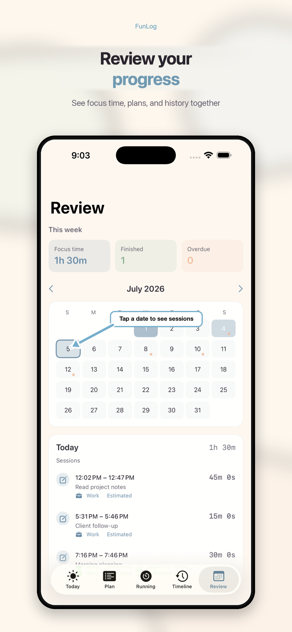 FunLog screenshot 6