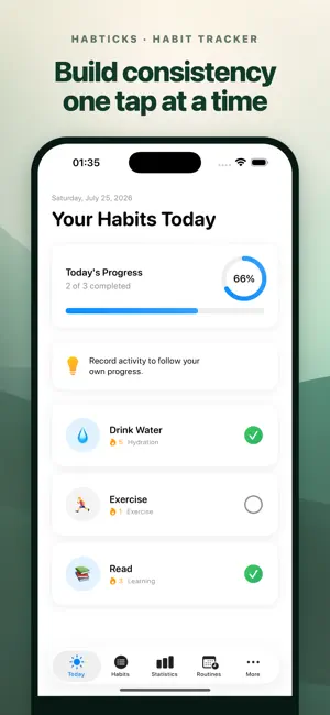 Habticks: Habit Tracker screenshot 1