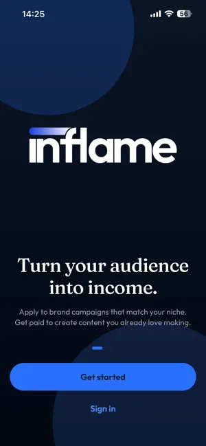 Inflame: Get Paid To Post iPhone screenshot 1