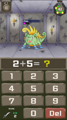 Monster Tower: Math Battle RPG screenshot 1