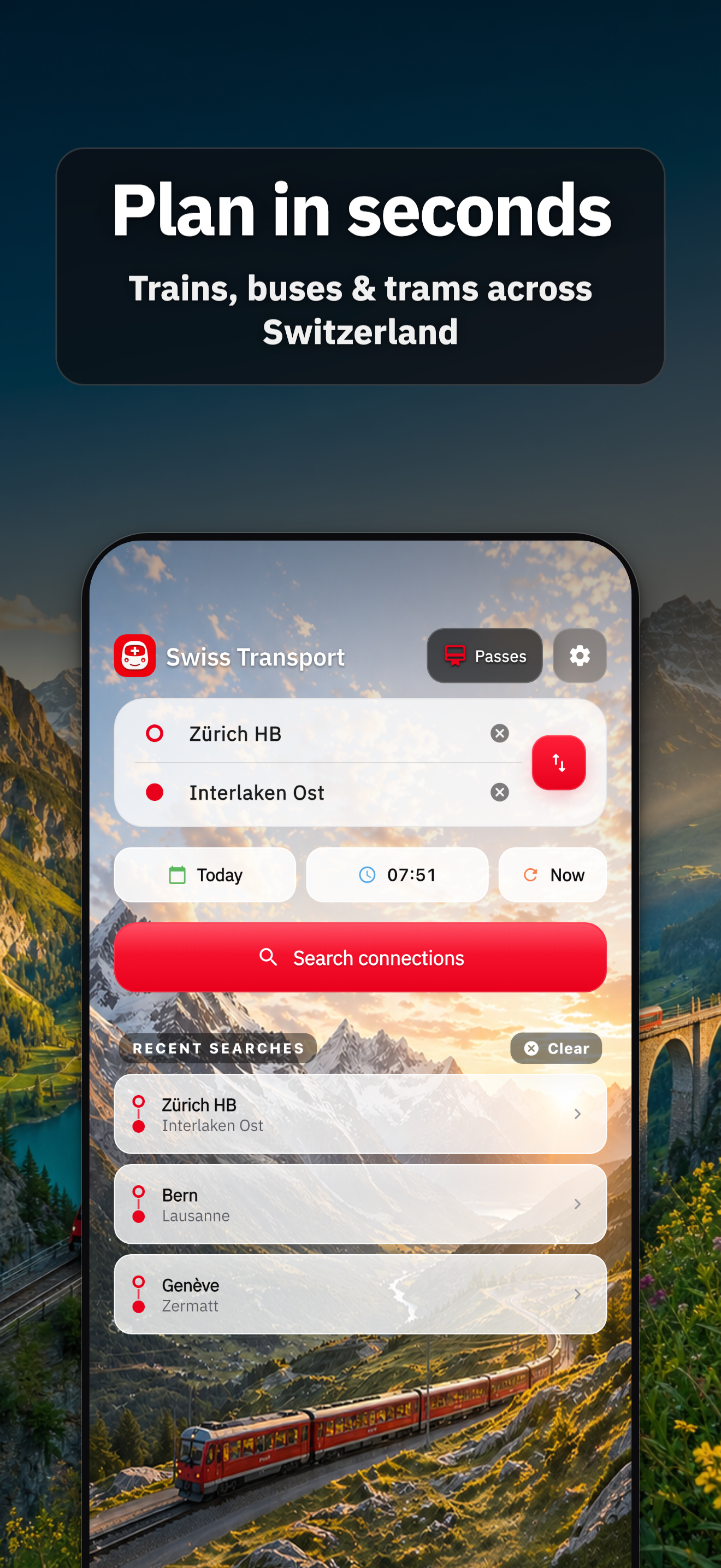 Swiss Transport: Timetable screenshot 2