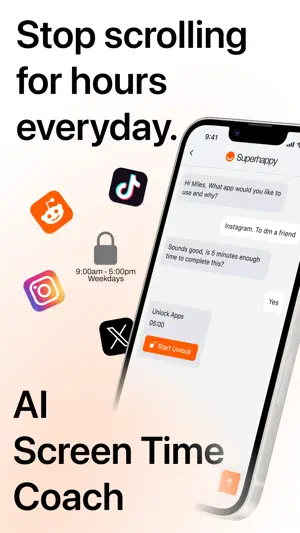 Superhappy Screen Time Blocker screenshot 1