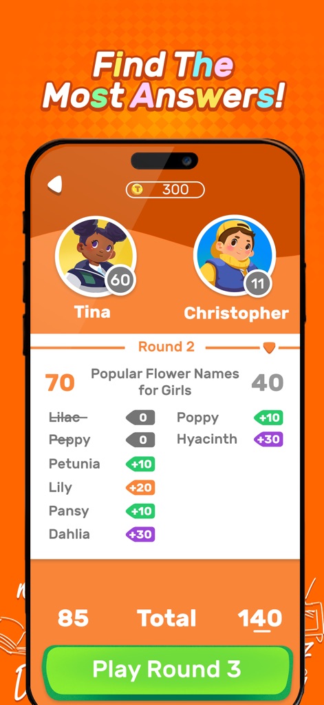 That's so...Trivia - The app enables competitive multiplayer battles, displaying distinct player avatars and real-time score comparisons.