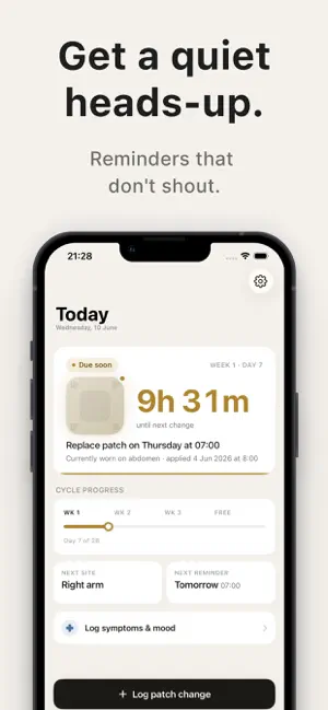 Patch - Contraceptive Reminder screenshot 3