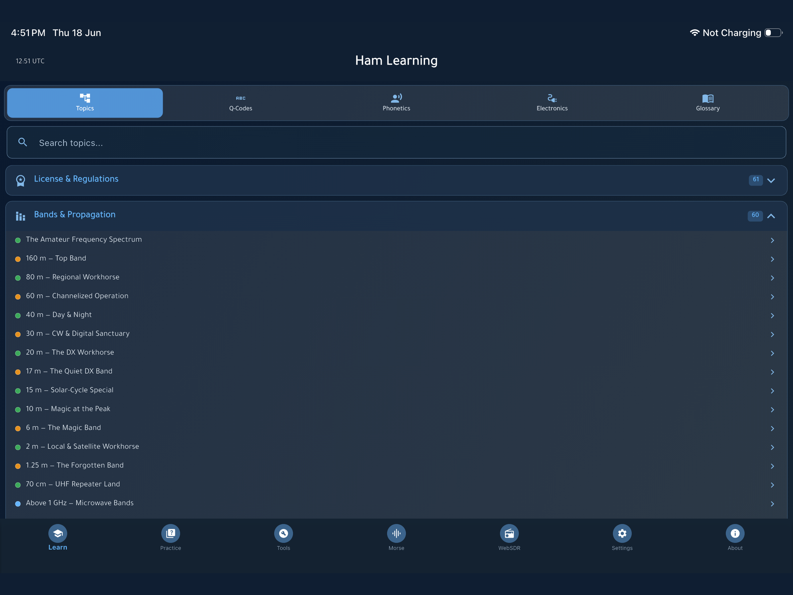 Ham Learning screenshot 17