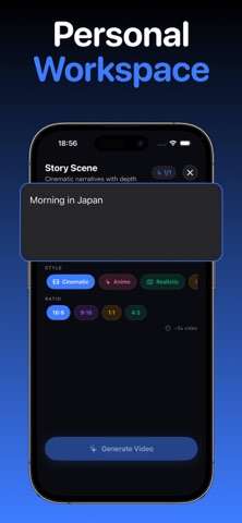 ClipCraft - AI Video Generator iPhone screenshot