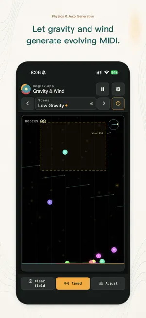 Gravity & Wind: MIDI Sequencer screenshot 1