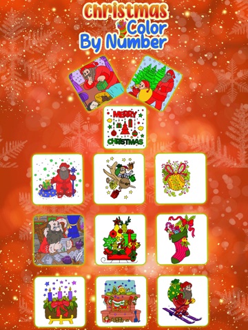 Christmas Coloring Game iPad screenshot