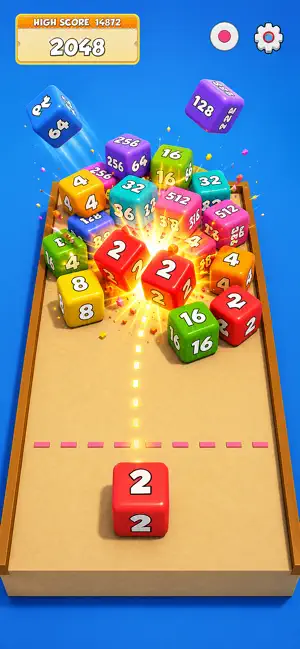 Cube Toss: Merge Cube 2048 screenshot 2