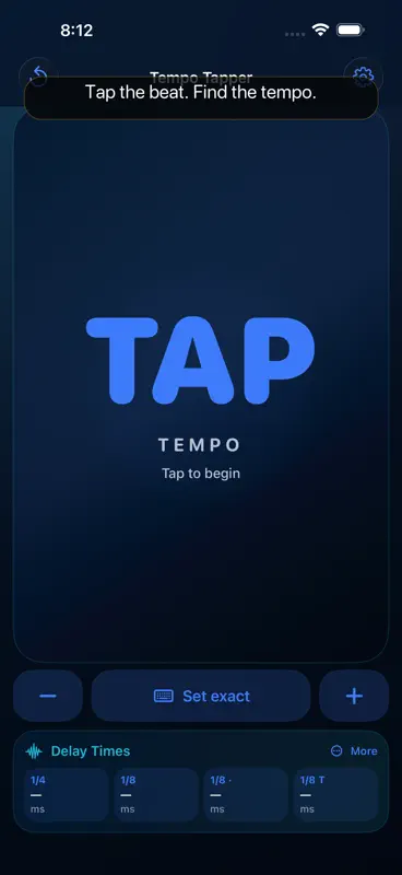 Tempo Tapper: BPM & MIDI screenshot 1 of 7