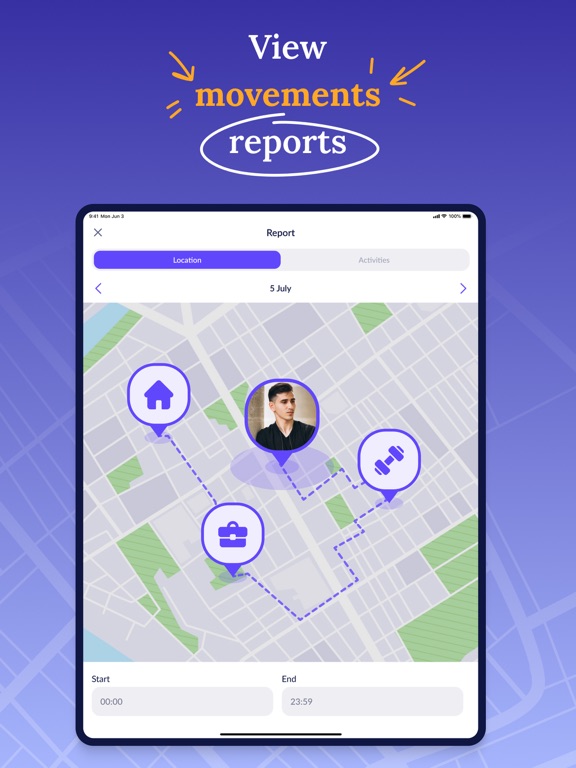 Find my CellPhone: Geo Tracker iPad screenshot 4 - Navigation app