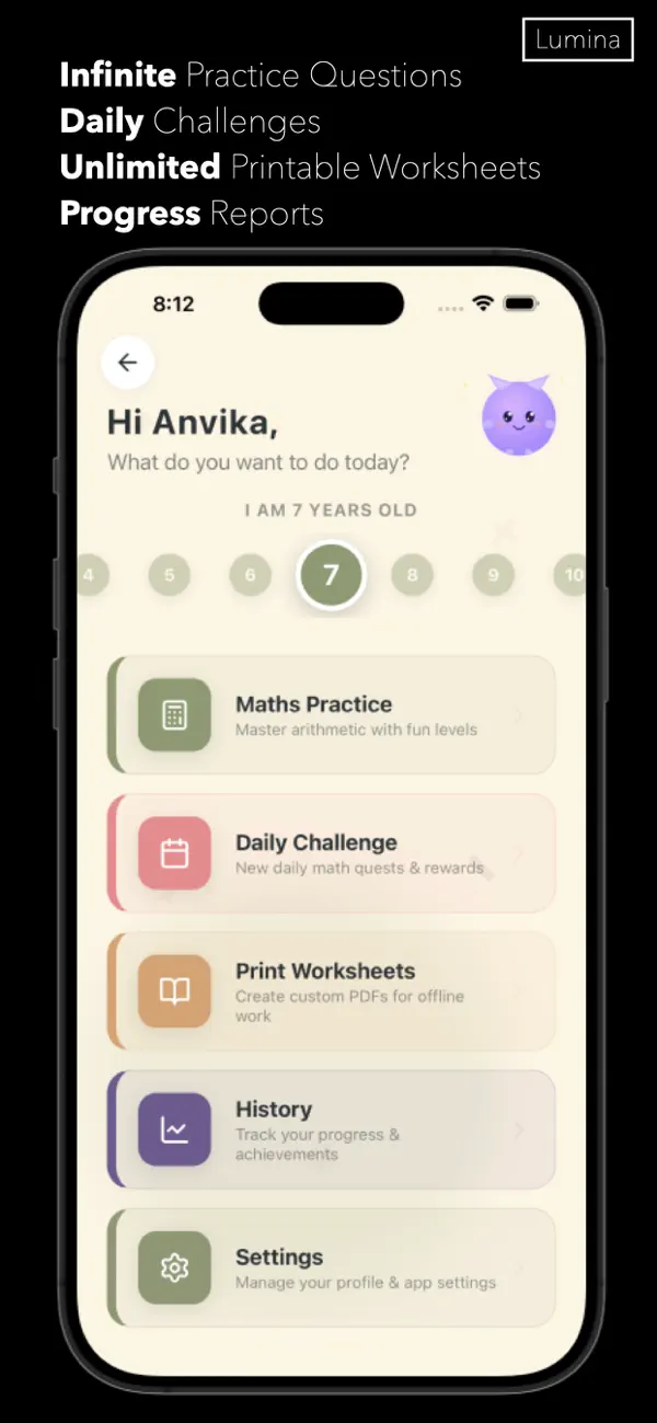 Screenshot #2 pour Lumina Math Academy