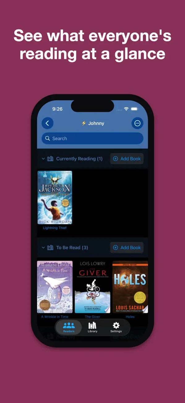 Screenshot #3 pour ReadingTime - Family Tracker