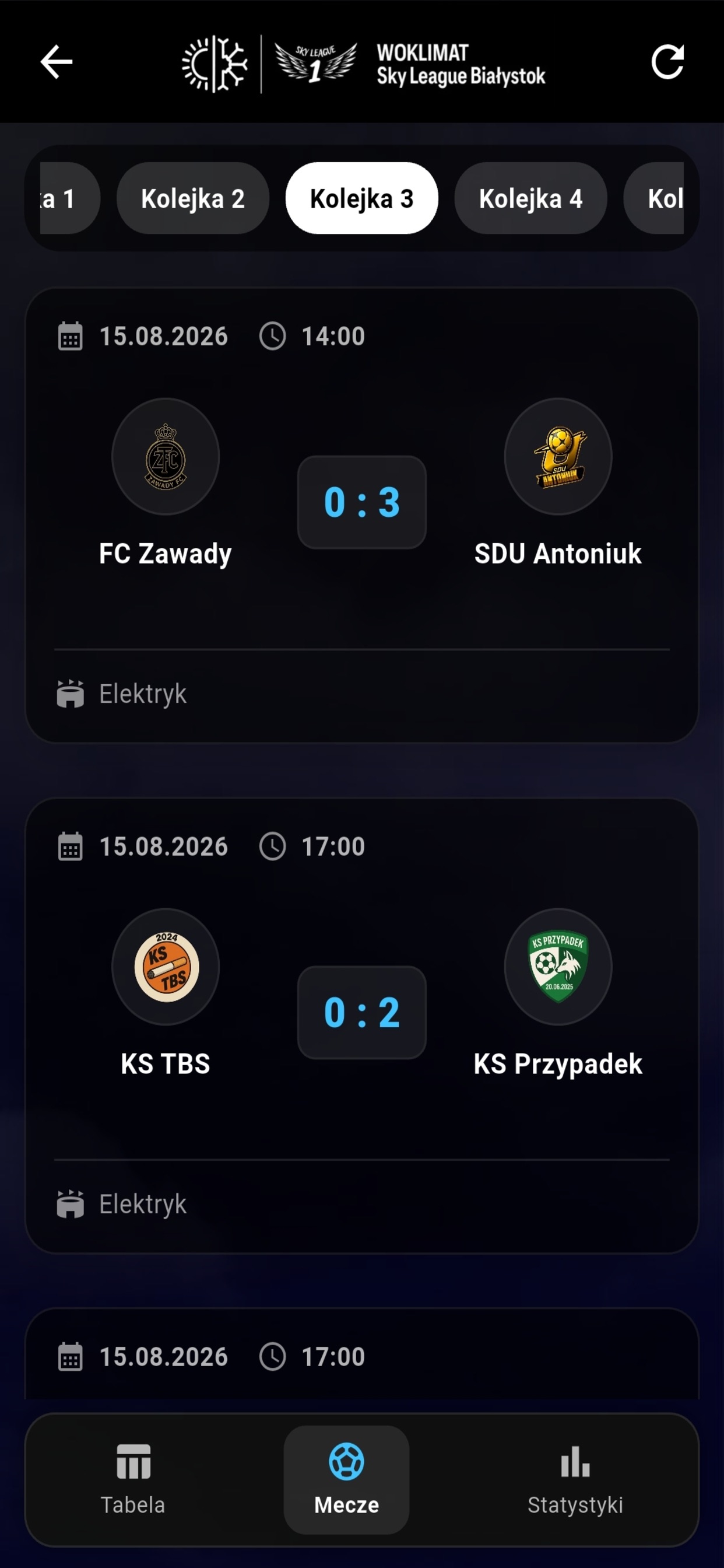 Screenshot 3 of Sky League App