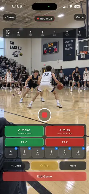 StatSheet Hoops screenshot 1