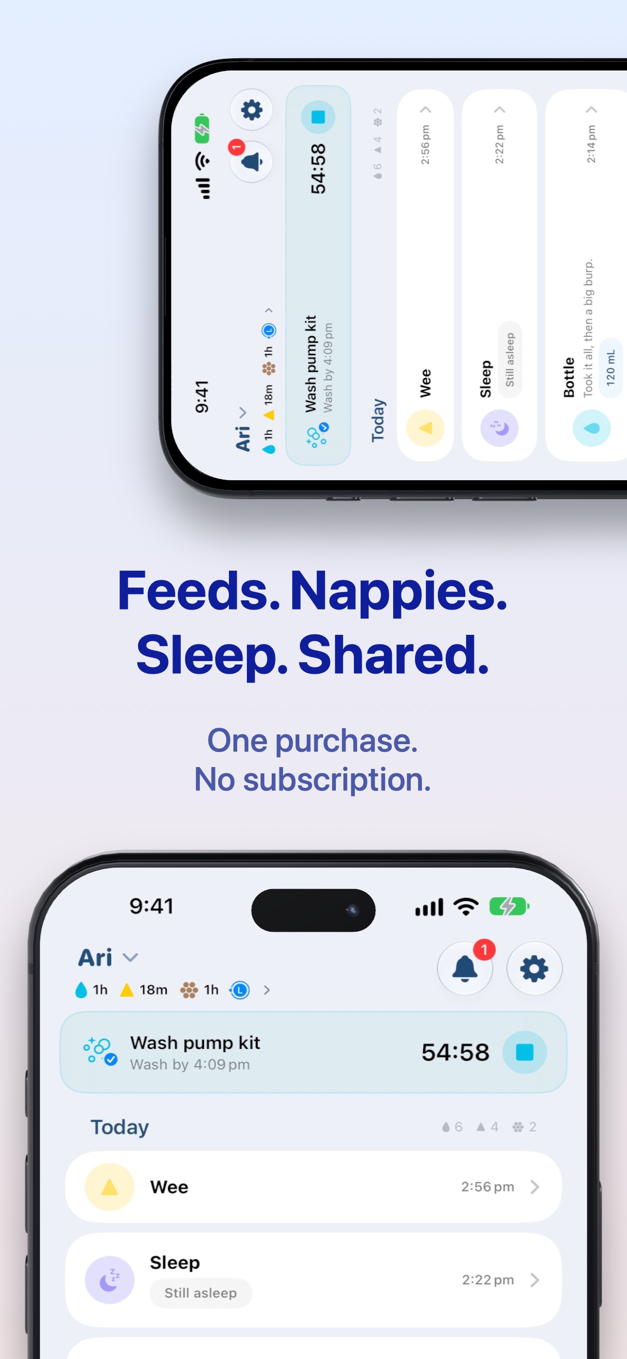 Screenshot 1 of Otuli: Shared Baby Tracker