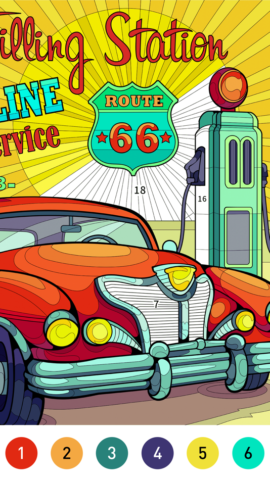 #3. Nostalgia Color by number game (iOS) Podle: HK PIXO TECHNOLOGY LIMITED