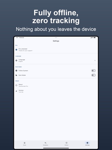 Touchscreen Pro: Phone Test iPad screenshot