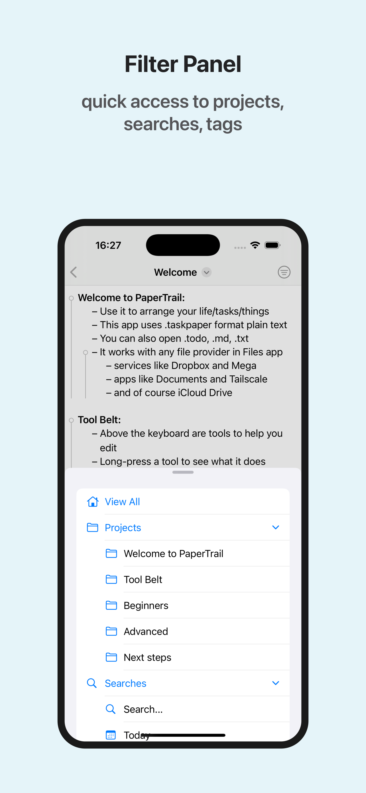 PaperTrail: TaskPaper Client screenshot 3